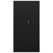 Locker Cabinet Black 90x40x180 cm Steel.