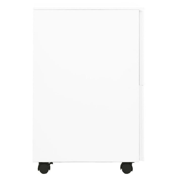 Mobile File Cabinet White 39x45x67 cm Steel.