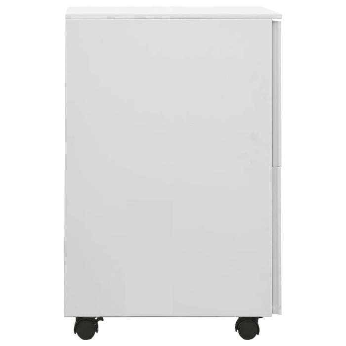 Mobile File Cabinet Light Grey 39x45x67 cm Steel.