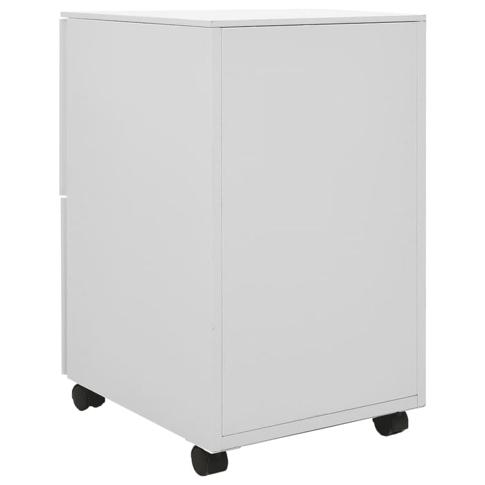 Mobile File Cabinet Light Grey 39x45x67 cm Steel.