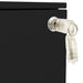 Mobile File Cabinet Black 39x45x60 cm Steel.