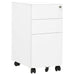 Mobile File Cabinet White 30x45x59 cm Steel.