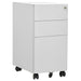 Mobile File Cabinet Light Grey 30x45x59 cm Steel.
