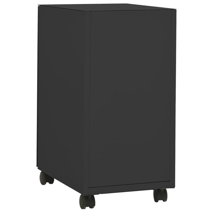 Mobile File Cabinet Anthracite 30x45x59 cm Steel.