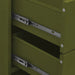 Chest of Drawers Olive Green 80x35x101.5 cm Steel.
