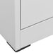 Filing Cabinet Light Grey 90x46x134 cm Steel.