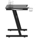 Gaming Desk LED with Z Shape Legs Black 90x60x75 cm.