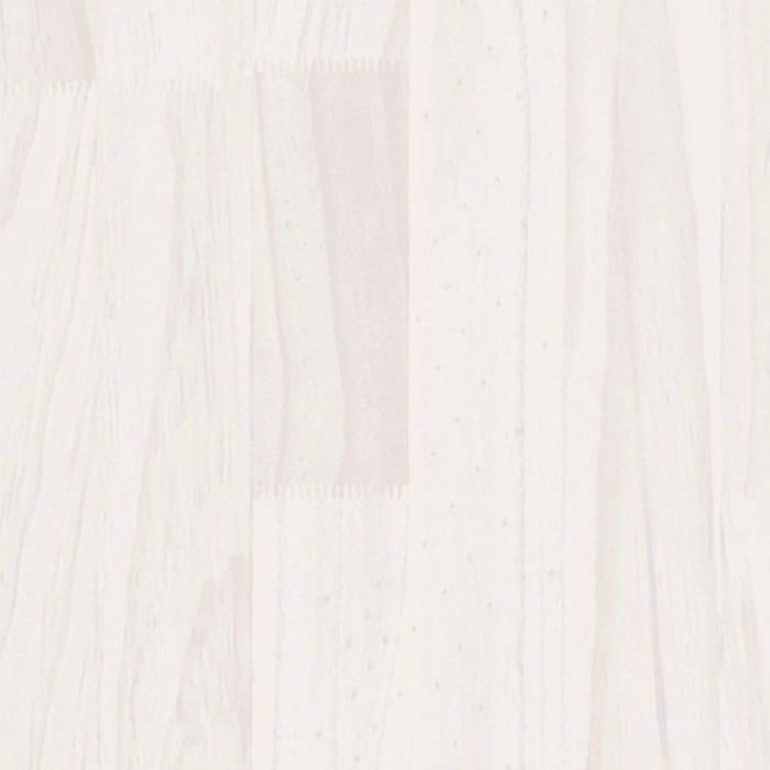 Storage Shelf White 60x30x105 cm Solid Pine Wood.
