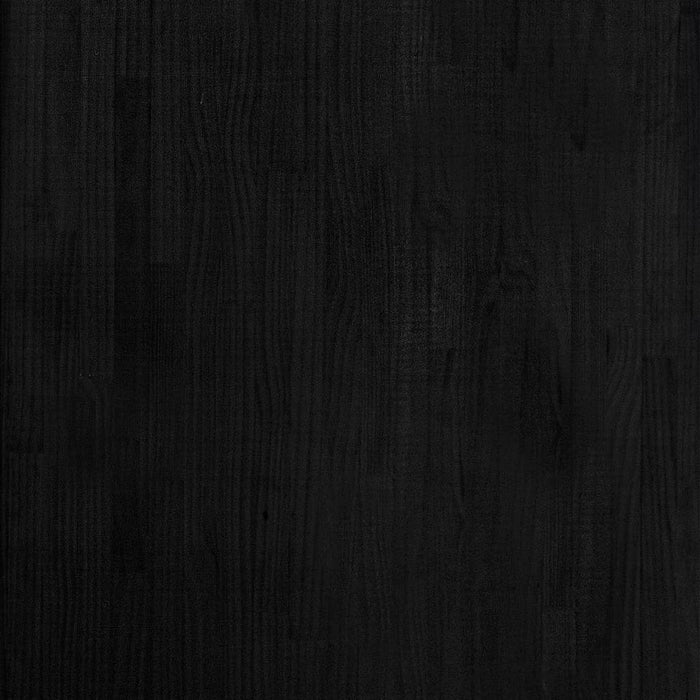 Storage Shelf Black 60x30x105 cm Solid Pine Wood.