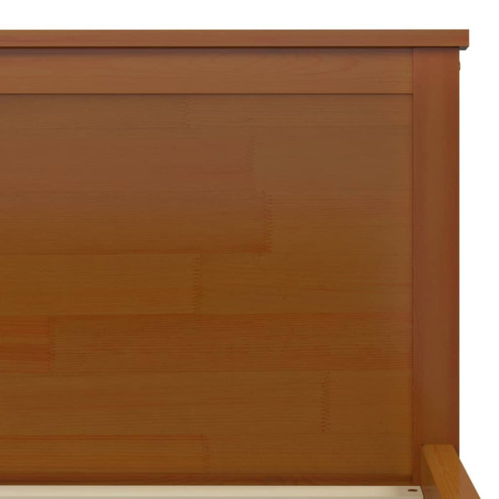 Bed Frame Honey Brown Solid Wood Pine 100x200 cm.
