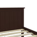 Bed Frame Dark Brown Solid Wood Pine 100x200 cm.