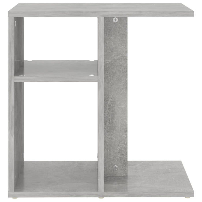 Side Table Concrete Grey 50x30x50 cm Engineered Wood.