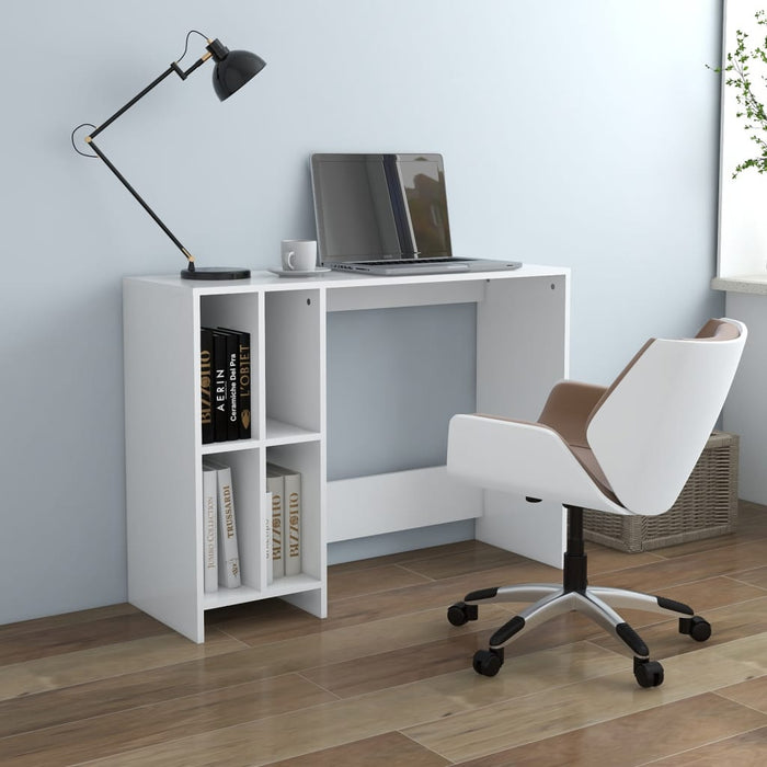 Notebook Desk White 102.5x35x75 cm Engineered Wood.