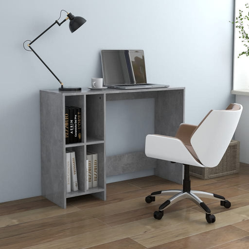 Notebook Desk Concrete Grey 102.5x35x75 cm Engineered Wood.