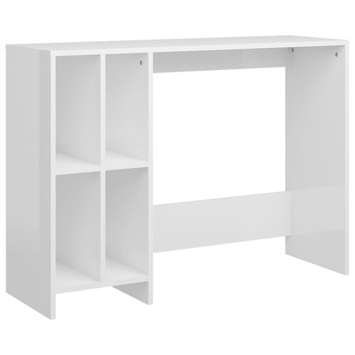 Notebook Desk High Gloss White 102.5x35x75 cm Engineered Wood.