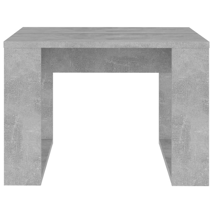 Side Table Concrete Grey 50x50x35 cm Engineered Wood.