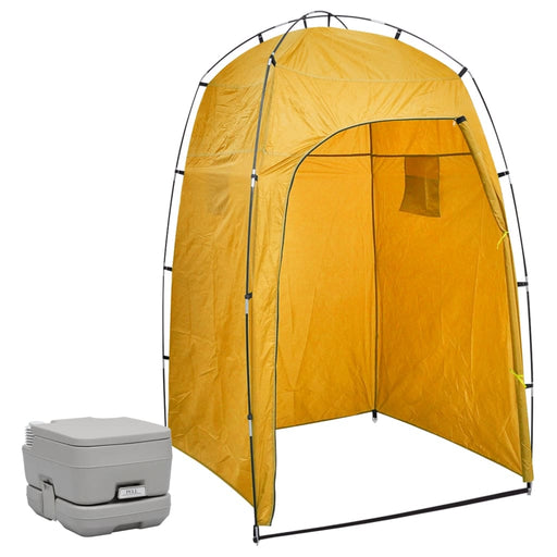 Portable Camping Toilet with Tent 10+10 L.