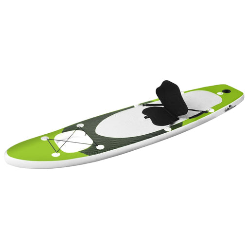 Inflatable Stand Up Paddle Board Set Green 300x76x10 cm.