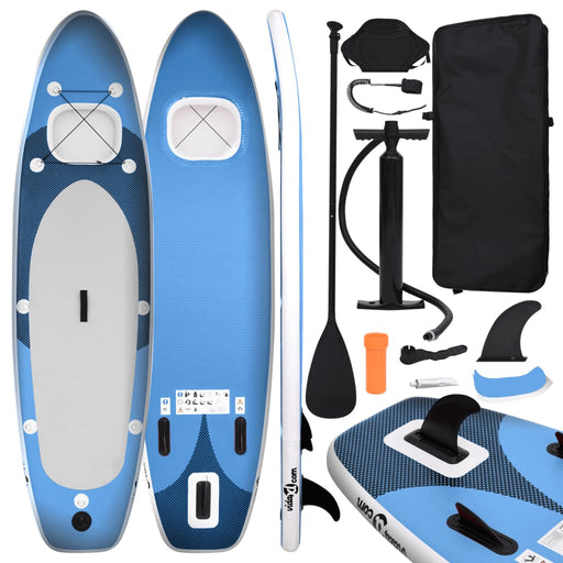 Inflatable Stand Up Paddle Board Set Sea Blue 360x81x10 cm.