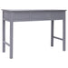 Desk Grey 108x45x76 cm Solid Wood Paulownia.