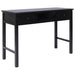 Writing Desk Black 108x45x76 cm Solid Wood Paulownia.