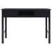 Writing Desk Black 108x45x76 cm Solid Wood Paulownia.