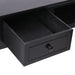 Writing Desk Black 108x45x76 cm Solid Wood Paulownia.