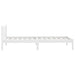 Bed Frame White Solid Pinewood 90x190 cm 3FT Single.