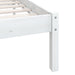 Bed Frame White Solid Pinewood 90x190 cm 3FT Single.