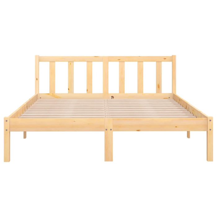 Bed Frame Solid Pinewood 120x190 cm 4FT Small Double.