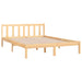 Bed Frame Solid Pinewood 140x200 cm.