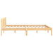 Bed Frame Solid Pinewood 140x200 cm.