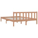 Bed Frame Honey Brown Solid Pinewood 150x200 cm 5FT King Size.