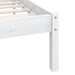 Bed Frame White Solid Pinewood 160x200 cm.