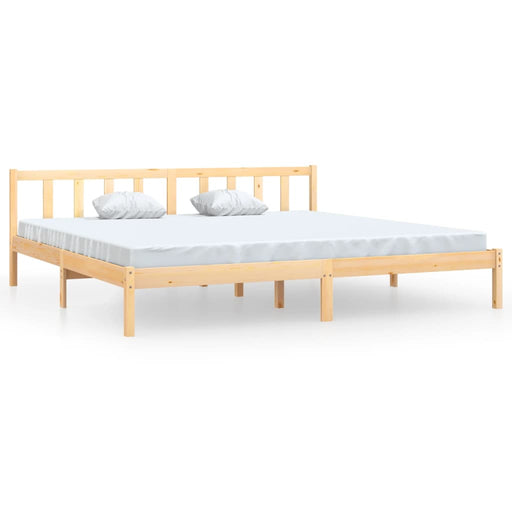 Bed Frame Solid Pinewood 180x200 cm 6FT Super King UK.