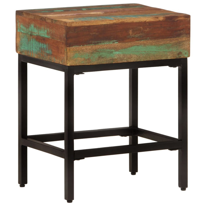 Side Table 40x30x51 cm Solid Wood Reclaimed.