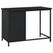 Industrial Desk with Drawers Black 105x52x75 cm Steel.