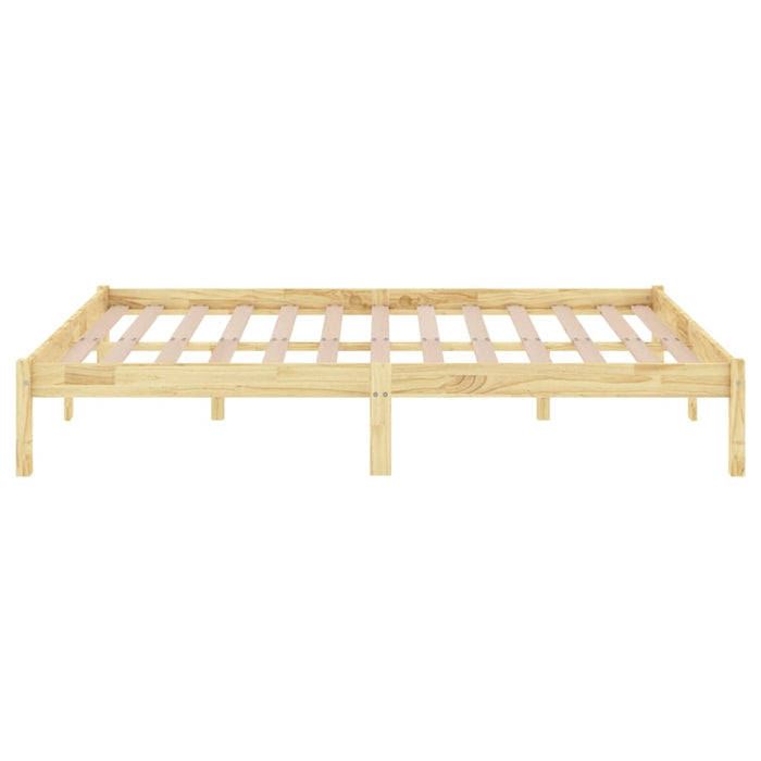 Bed Frame Solid Wood Pine 140 cm