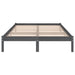 Bed Frame Grey Solid Pinewood 150x200 cm 5FT King Size.
