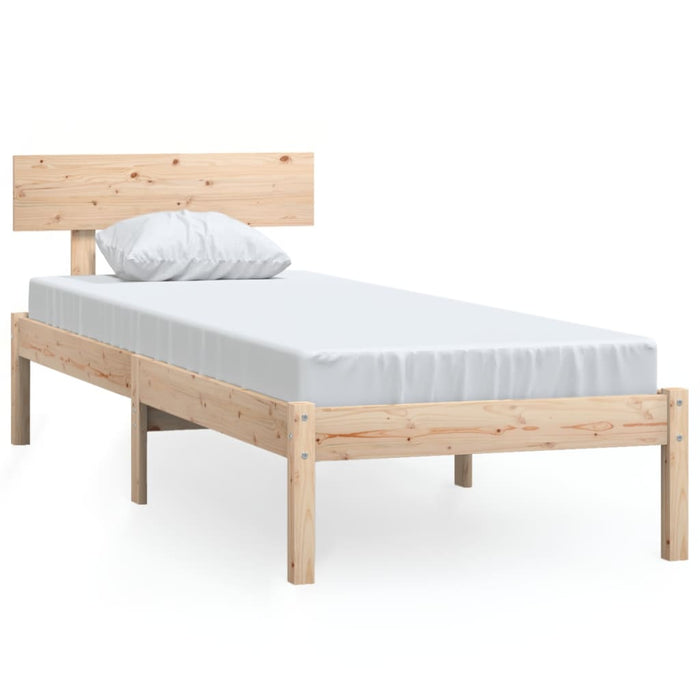 Bed Frame Solid Wood Pine 75x190 cm Small Single.