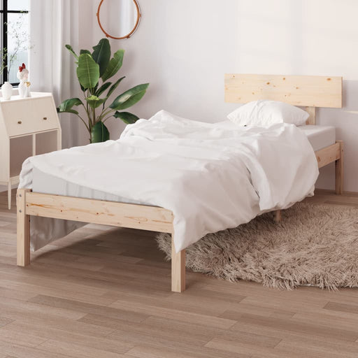 Bed Frame Solid Wood Pine 75x190 cm Small Single.