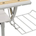 Craft Desk White&Grey 110x53x(58-87) cm Engineered Wood&Steel.