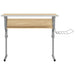 Craft Desk Sonoma Oak&Grey 110x53x(58-87)cm Engineered Wood&Steel.