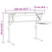 Craft Desk Sonoma Oak&Grey 110x53x(58-87)cm Engineered Wood&Steel.