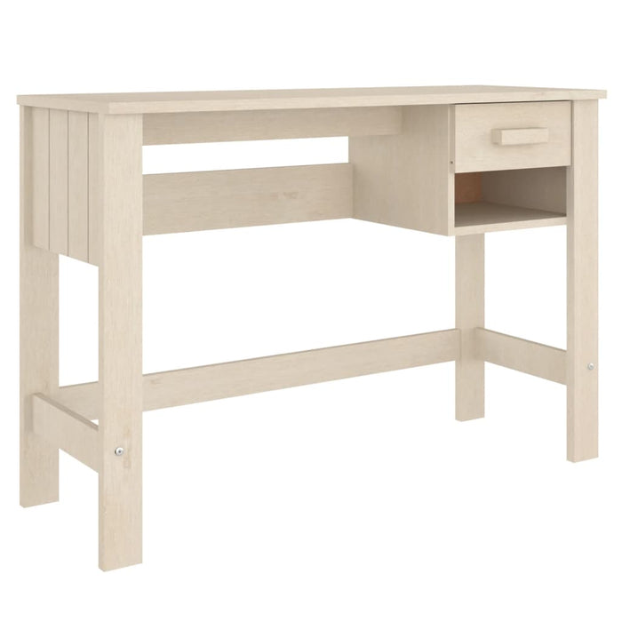 Desk Honey Brown 110x40x75 cm Solid Wood Pine.