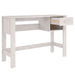 Desk White 110x40x75 cm Solid Wood Pine.
