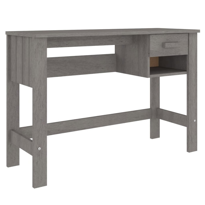 Desk Light Grey 110x40x75 cm Solid Wood Pine.