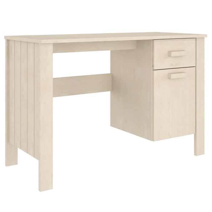 Desk Honey Brown 113x50x75 cm Solid Wood Pine.