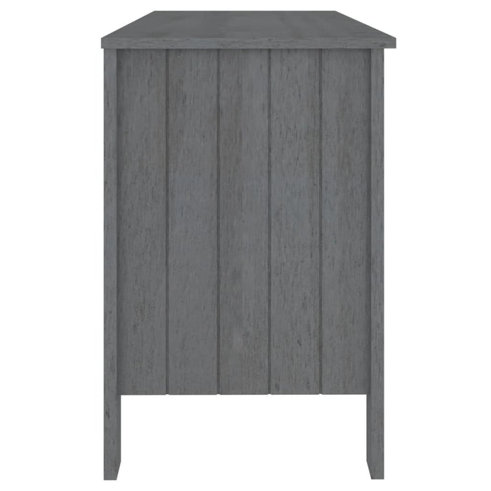 Desk Dark Grey 113x50x75 cm Solid Wood Pine.