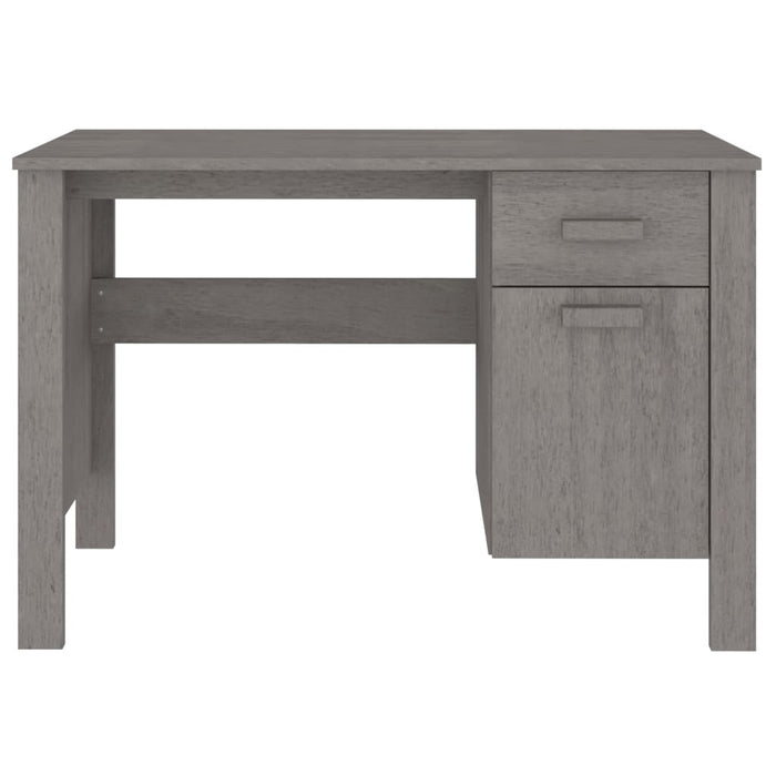 Desk Light Grey 113x50x75 cm Solid Wood Pine.
